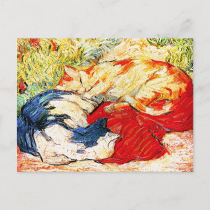 Cartão Postal Cartão-postal: Dois Gatos