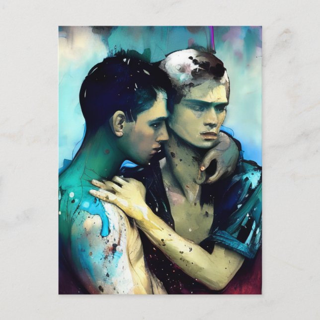 Cartão Postal Cartão-postal dos amantes (Frente)