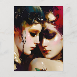 Cartão Postal Cartão-postal dos amantes