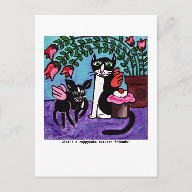 Cartão Postal Cartão-postal dos amigos Cuppycake (Frente)