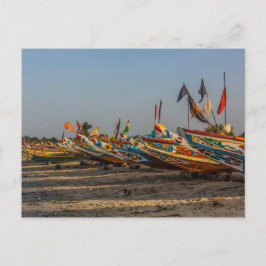 Cartão Postal Cartão-postal dos Barcos de Pesca da Gâmbia