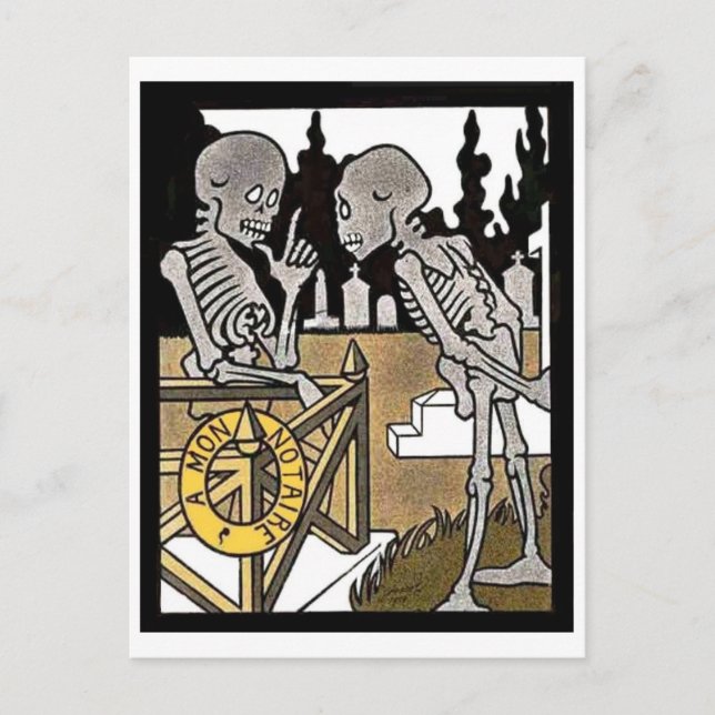 Cartão Postal Cartão-postal Dos Esqueletos (Frente)