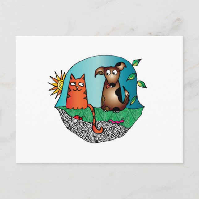 Cartão Postal Cartão-postal dos melhores amigos (Frente)