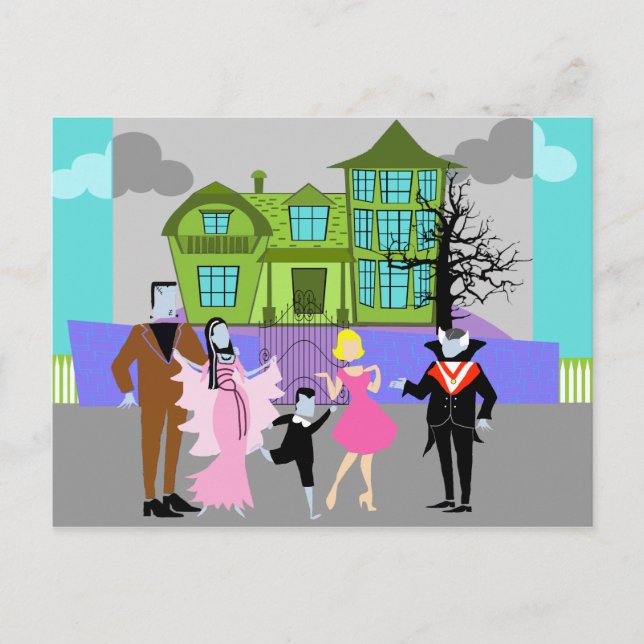 Cartão Postal Cartão-postal dos Monstros Clássicos de Televisão (Frente)