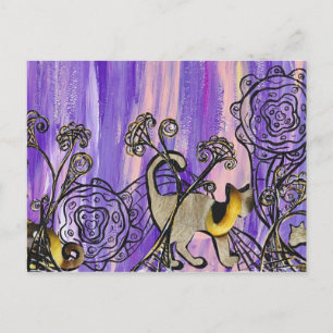 Cartão Postal Cartão-postal dos olhos dos gatos