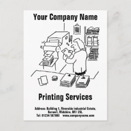 Cartão Postal Cartão-postal dos Serviços de Impressão Geral