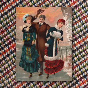 Cartão Postal Cartão-postal dos Skaterinadores do Central Park