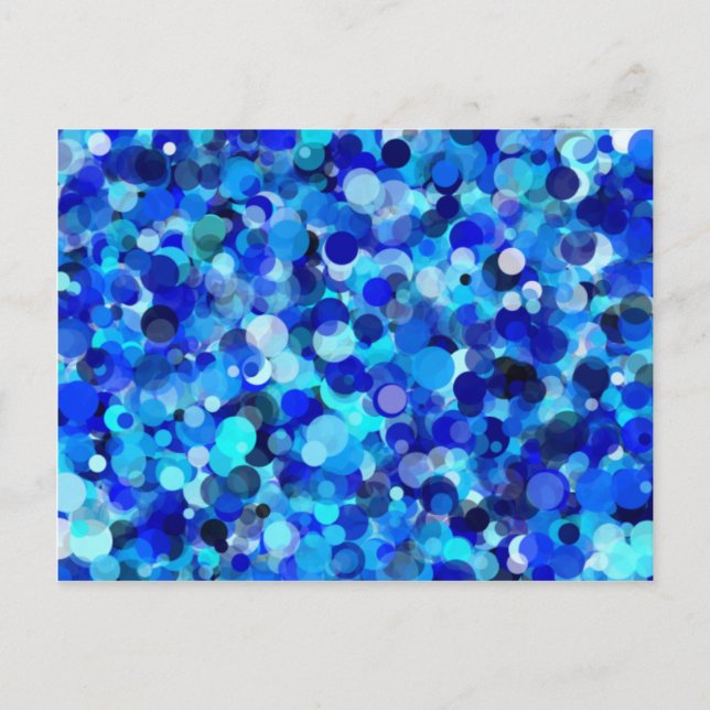 Cartão Postal Cartão-postal Dot Azul (Frente)