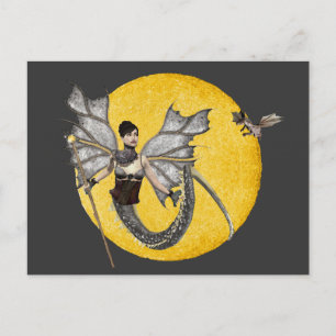 Cartão Postal Cartão-postal Dragão Deusa