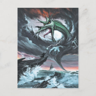 Cartão Postal Cartão-postal Dragon Storm