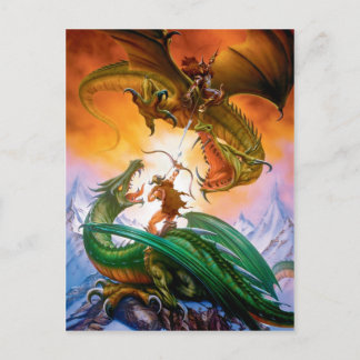 Cartão Postal Cartão-postal Duel Dragon