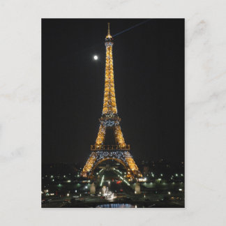Cartão Postal Cartão-postal Eiffel com Espumação em Moonlight