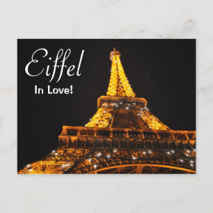 Cartão Postal Cartão-postal Eiffel no Amor