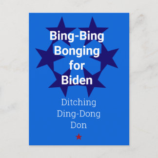 Cartão Postal Cartão-postal eleitoral de Trump de Vote Biden