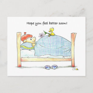 Cartão Postal Cartão-postal em breve - Suíno e Pato bonitos