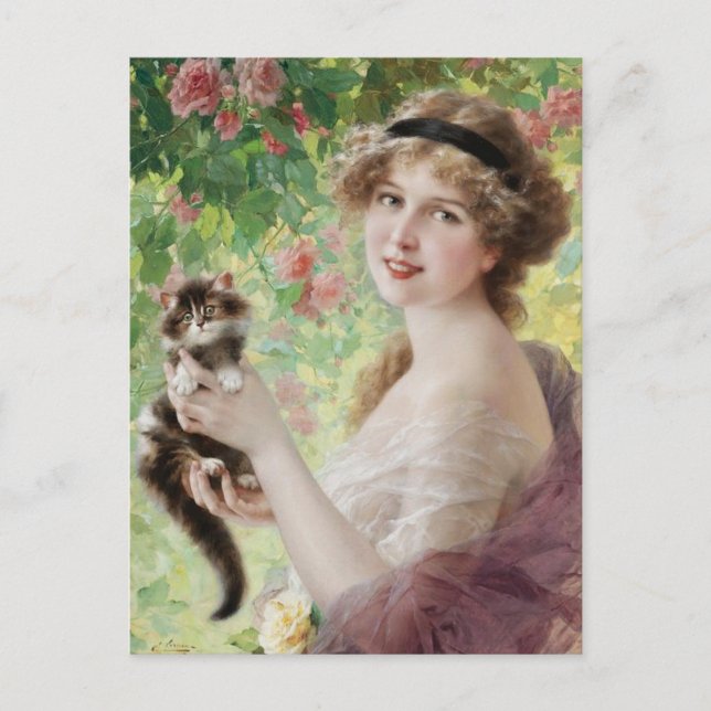 Cartão Postal Cartão-postal Emile Vernon Precioso Kitten (Frente)