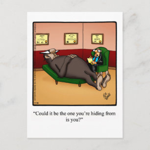 Cartão Postal Cartão-postal engraçado para o grande pé