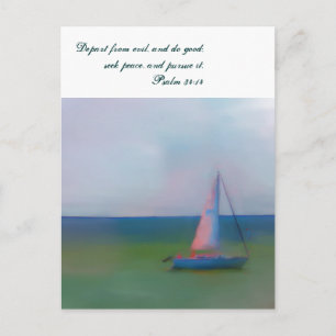 Cartão Postal Cartão-postal, Escritura de Bíblia de Barco à Vela