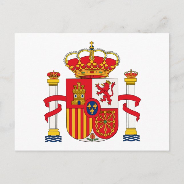 Cartão Postal Cartão-postal espanha de Casaco de Braços (Frente)