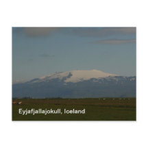 Cartão-postal Eyjafjallajokull Islândia