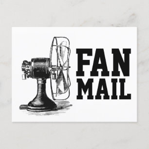 Cartão Postal Cartão-postal FAN MAIL Funny