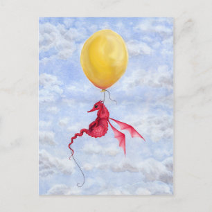 Cartão Postal Cartão-postal Fantasy Dragon Art - Sobe no Ar