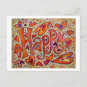 Cartão Postal Cartão-postal feliz