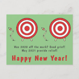 Cartão Postal Cartão-postal feliz ano novo Engraçado Ano Novo 20