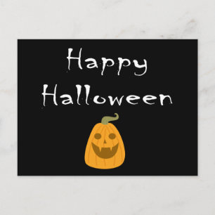 Cartão Postal Cartão-postal Feliz de Abóbora de Halloween