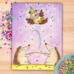 Cartão Postal Cartão-postal Feliz de Aniversário por Nicole Jane<br><div class="desc">Envie este cartão de aniversário fofo para desejar um parabéns a alguém.</div>