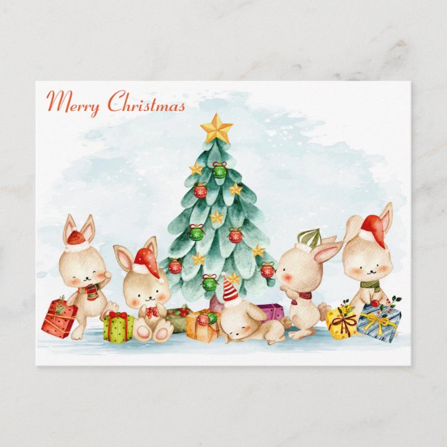 Cartão Postal Cartão-postal Feliz de Natal (Frente)