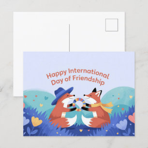 Cartão Postal Cartão-postal Feliz Dia Internacional da Amizade