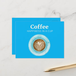 Cartão Postal Cartão-postal Feliz do Café