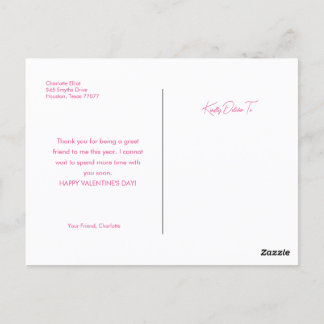 Cartão Postal Cartão-postal Feliz para o Dia dos Namorados