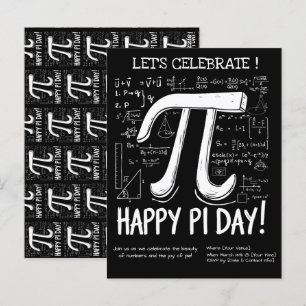 Cartão Postal Cartão-postal Feliz Pi Day - Matemática Divertida