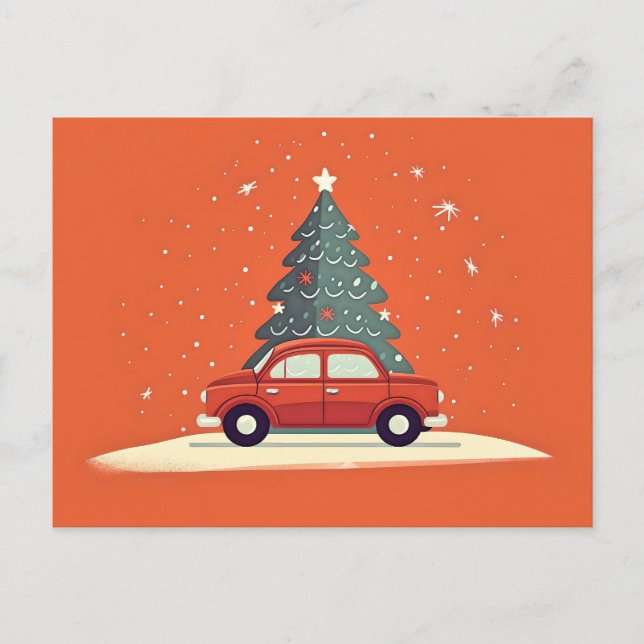 Cartão Postal Cartão-postal festivo de férias (Frente)