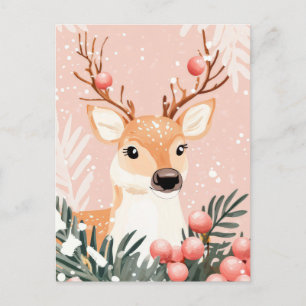 Cartão Postal Cartão-postal Festivo e elegante para o Natal