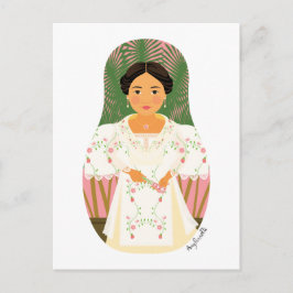 Cartão Postal Cartão-postal Filipina Matryoshka