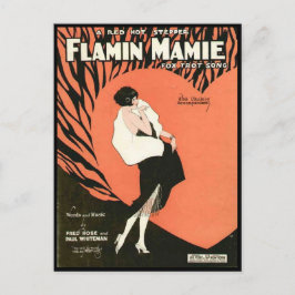 Cartão Postal Cartão-postal Flamin Mamie Flapper
