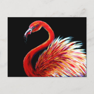Cartão Postal Cartão-postal Flamingo Art