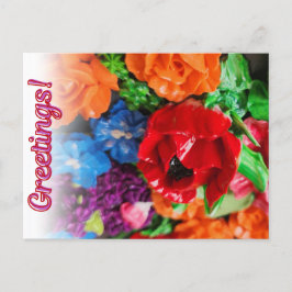 Cartão Postal Cartão-postal floral