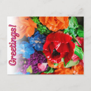 Cartão Postal Cartão-postal floral