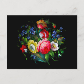 Cartão Postal Cartão-postal floral