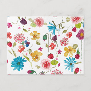 Cartão Postal Cartão-postal floral