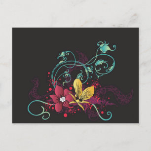 Cartão Postal Cartão-postal floral