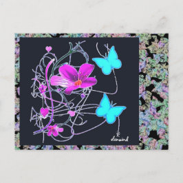 Cartão Postal Cartão-postal floral