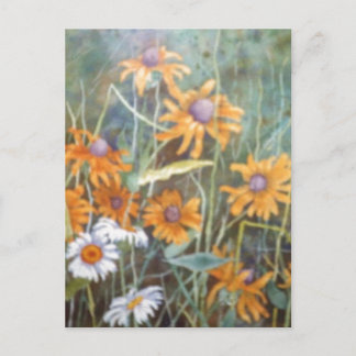 Cartão Postal Cartão-postal Floral "Campo de Flor Selvagem"