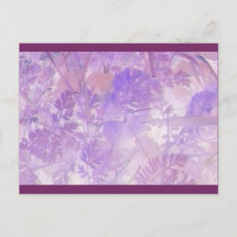 Cartão Postal Cartão-postal Floral de lavanda