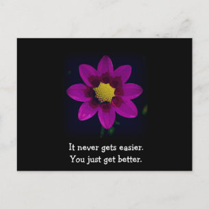 Cartão Postal Cartão-Postal Floral Motivativo E Inspiracional