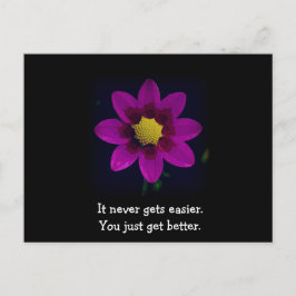 Cartão Postal Cartão-Postal Floral Motivativo E Inspiracional